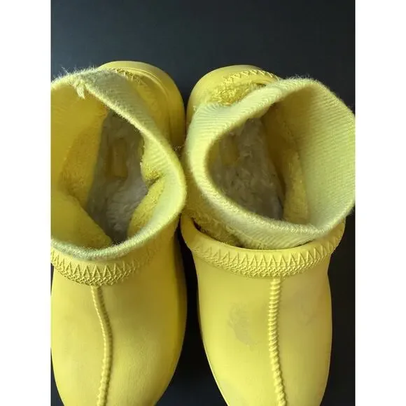 Ugg Womens Tasman X Canary Yellow Shoes Rain Boots Waterproof Removable Insole 7 - Picture 3 of 13
